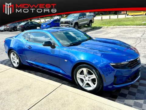 Blue 2019 Chevrolet Camaro 2dr Cpe 1LT for sale in Indianapolis, IN