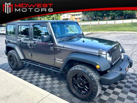 Gray 2017 Jeep Wrangler Unlimited Sport RHD 4x4 for sale in Indianapolis, IN