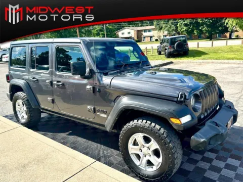 Gray 2021 Jeep Wrangler Unlimited Sport 4x4 RHD for sale in Indianapolis, IN