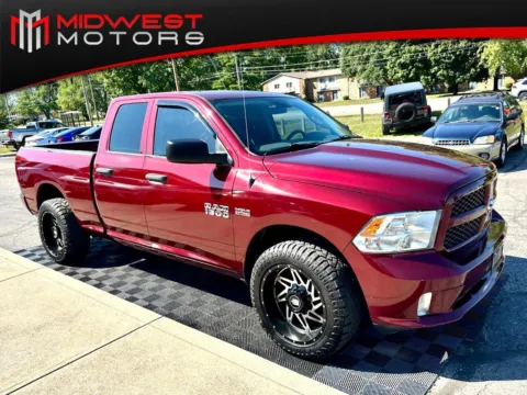 Red 2018 RAM 1500 Express 4x4 Quad Cab 6 ft4 in Box for sale in Indianapolis, IN