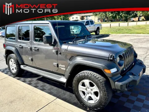 Gray 2021 Jeep Wrangler Unlimited Sport 4x4 RHD for sale in Indianapolis, IN