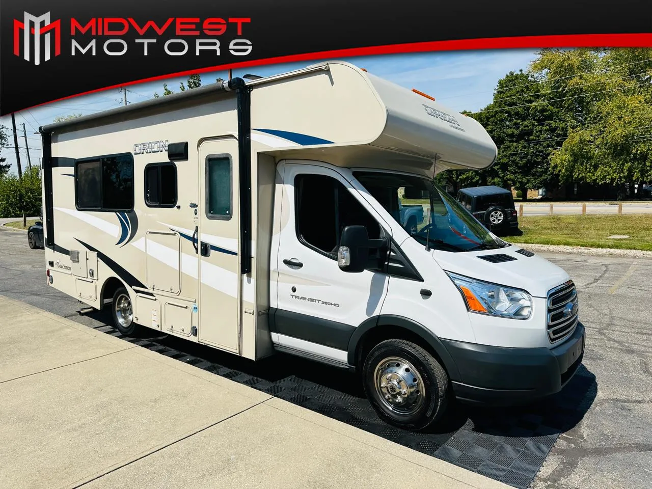 White 2018 Ford Transit Cutaway T-350 DRW 156 in WB 10360 GVWR Orion by Coachmen RV for sale in Indianapolis, IN
