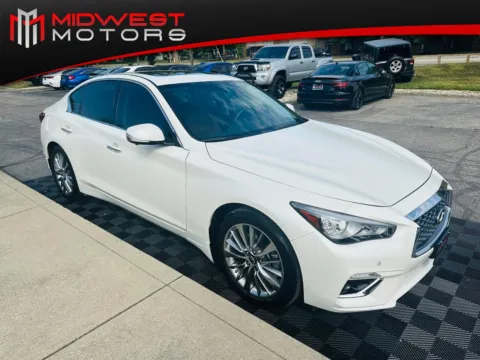White 2024 Infiniti Q50 LUXE AWD for sale in Indianapolis, IN