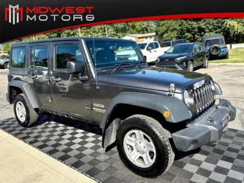 Gray 2017 Jeep Wrangler Unlimited Sport RHD 4x4 for sale in Indianapolis, IN