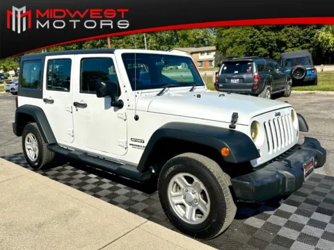White 2016 Jeep Wrangler Unlimited 4WD 4dr Sport RHD for sale in Indianapolis, IN