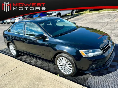 Black 2016 Volkswagen Jetta Sedan 4dr Auto 1.8T SEL PZEV for sale in Indianapolis, IN