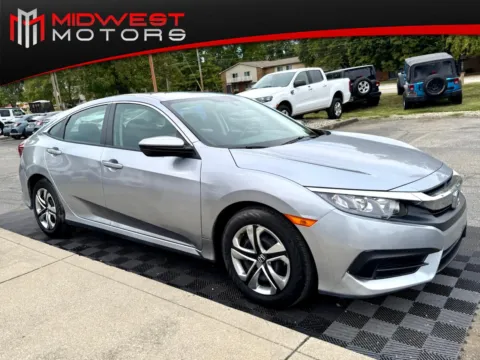 Silver 2018 Honda Civic Sedan LX Manual for sale in Indianapolis, IN