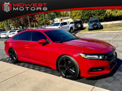 Red 2018 Honda Accord Sedan Sport 1.5T CVT for sale in Indianapolis, IN
