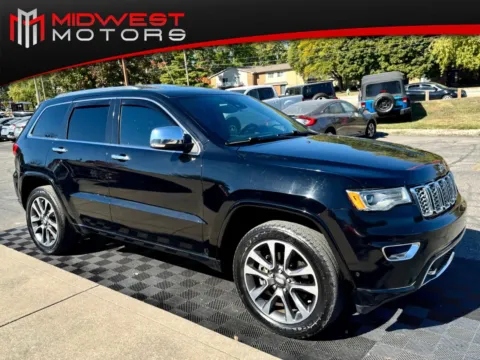 Black 2017 Jeep Grand Cherokee Overland 4x4 for sale in Indianapolis, IN