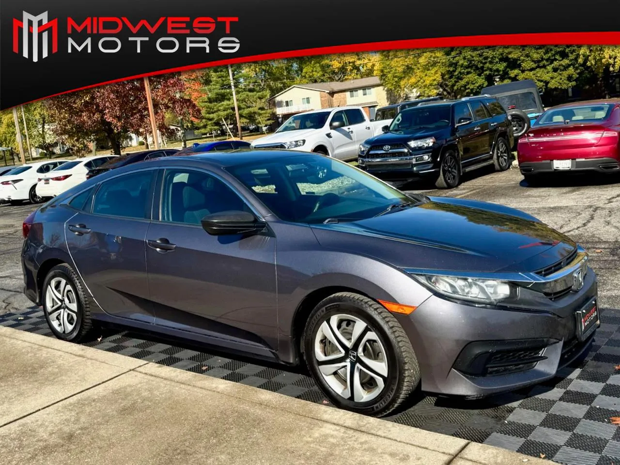 Gray 2018 Honda Civic Sedan LX Manual for sale in Indianapolis, IN