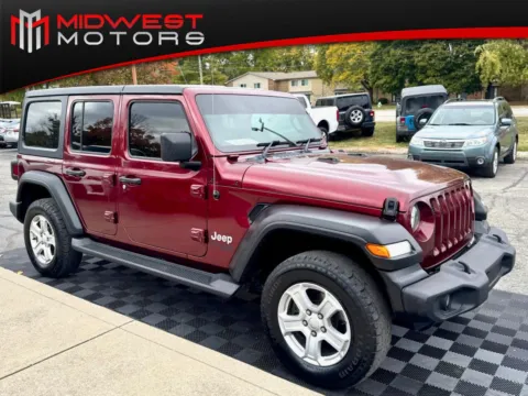 Red 2021 Jeep Wrangler Unlimited Sport 4x4 RHD for sale in Indianapolis, IN