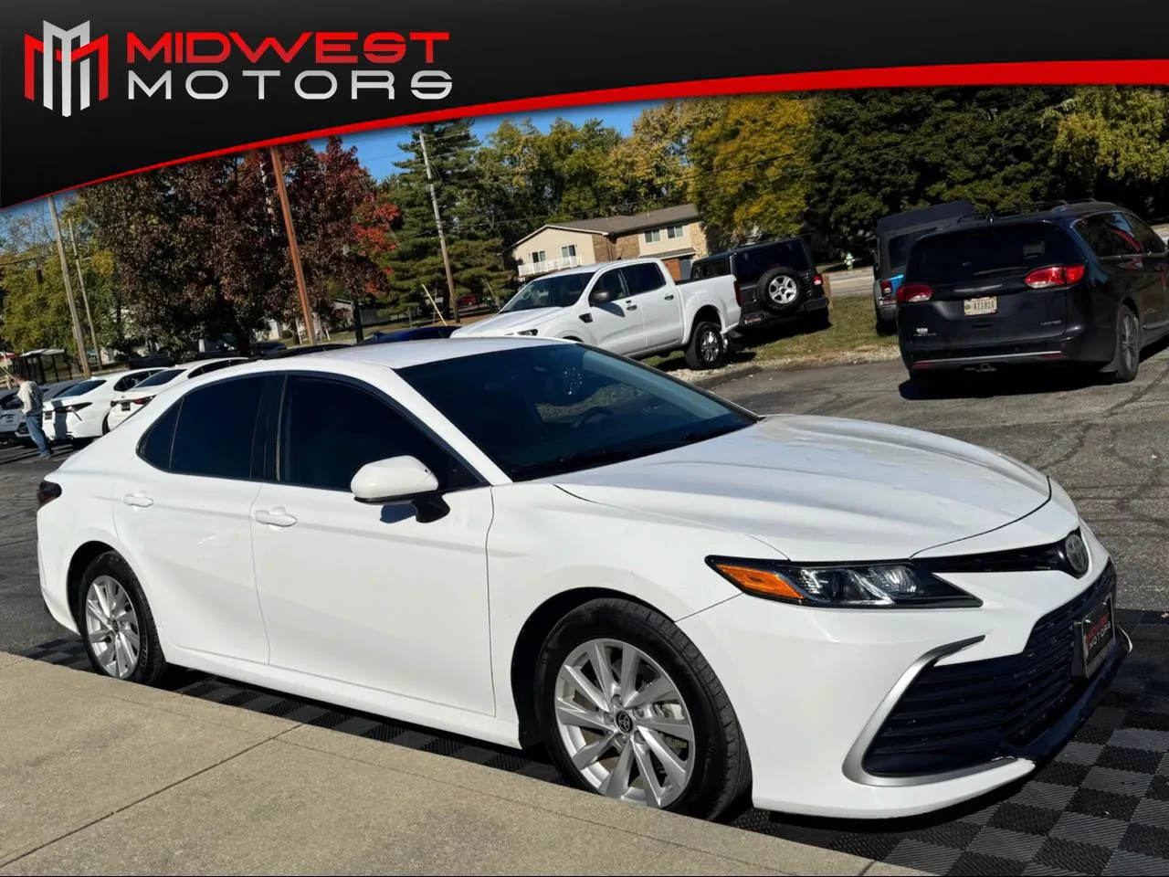 White 2021 Toyota Camry LE Auto (Natl) for sale in Indianapolis, IN