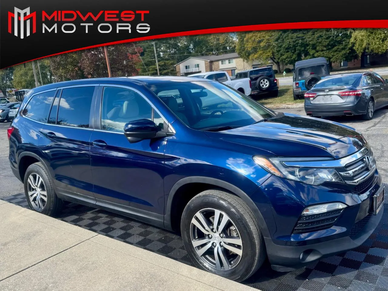 Blue 2017 Honda Pilot EX AWD for sale in Indianapolis, IN