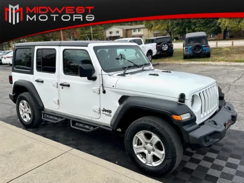 White 2021 Jeep Wrangler Unlimited Sport 4x4 RHD for sale in Indianapolis, IN