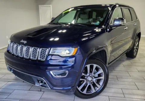 Blue 2018 Jeep Grand Cherokee Overland 4x4 for sale in Cinnaminson, NJ