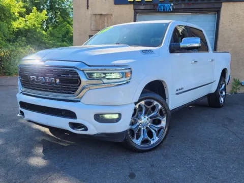 White 2019 Ram 1500 Limited Crew Cab 4x4 5'7" Box for sale in Cinnaminson, NJ