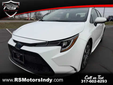 White 2022 Toyota Corolla Hybrid LE for sale in Indianapolis, IN