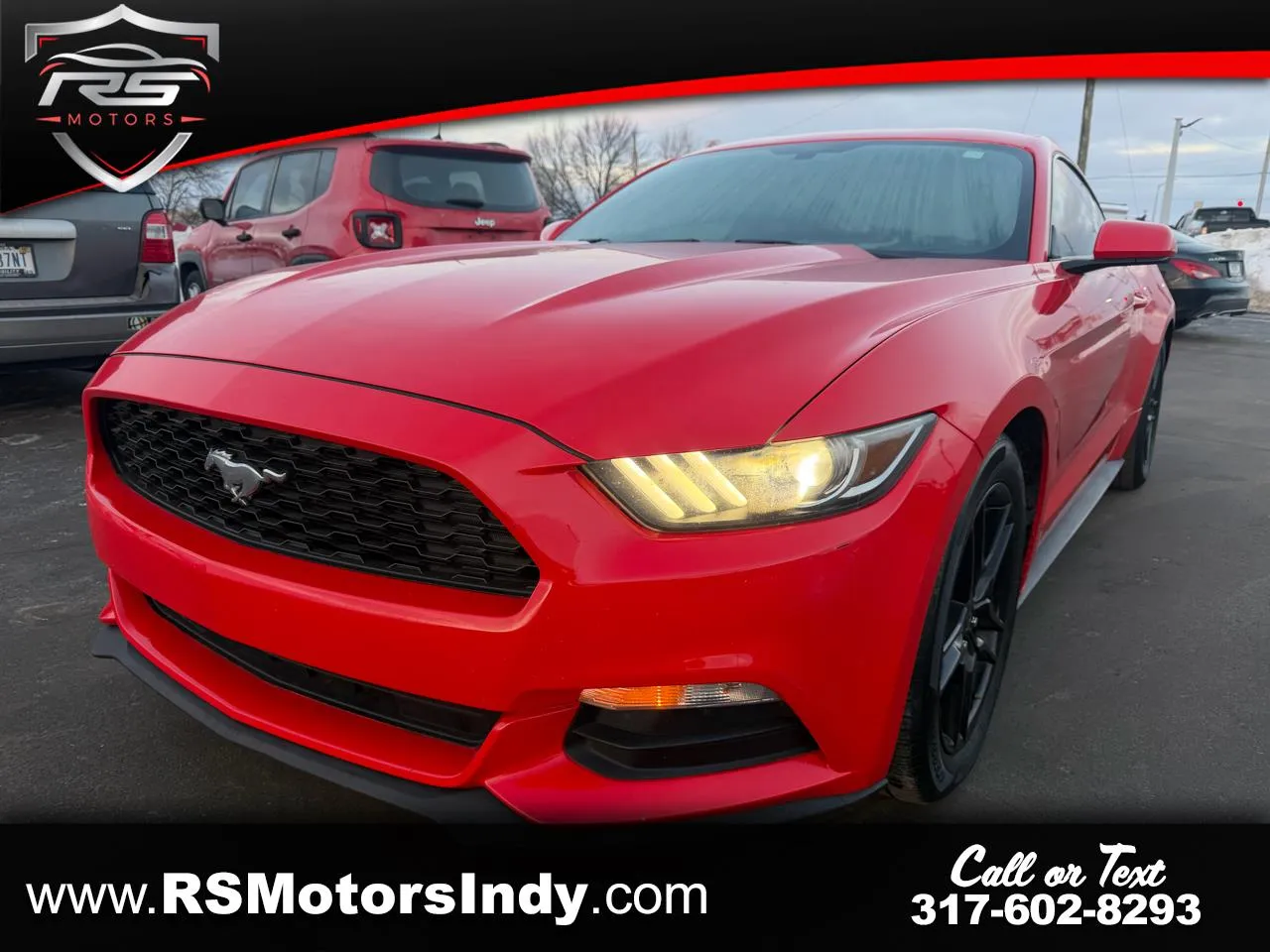 Red 2017 Ford Mustang V6 for sale in Indianapolis, IN