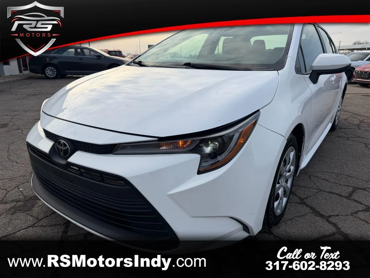 White 2023 Toyota Corolla LE for sale in Indianapolis, IN