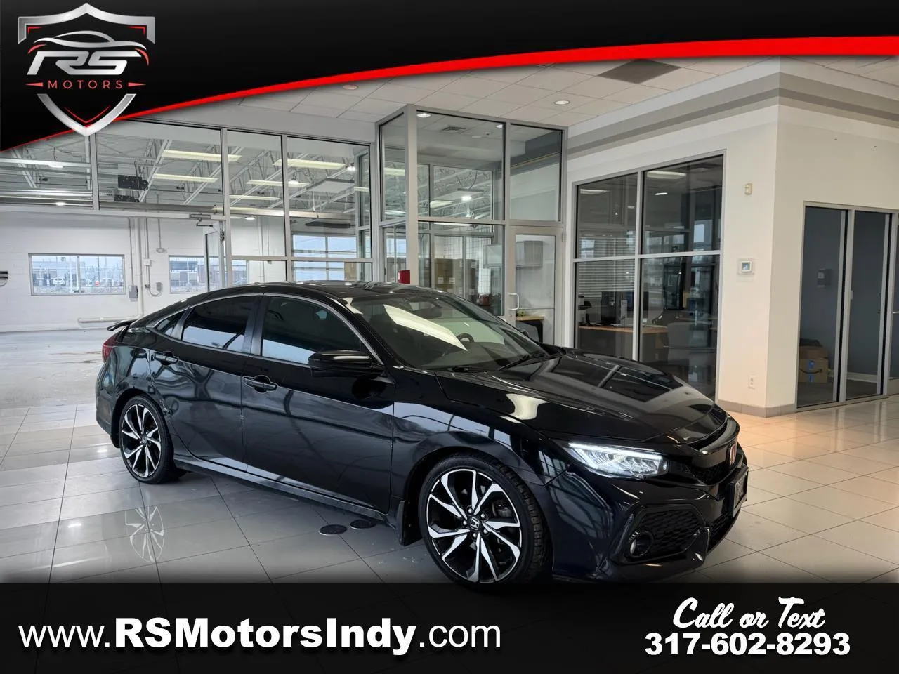 Black 2018 Honda Civic Si 4dr Sedan 6M for sale in Indianapolis, IN