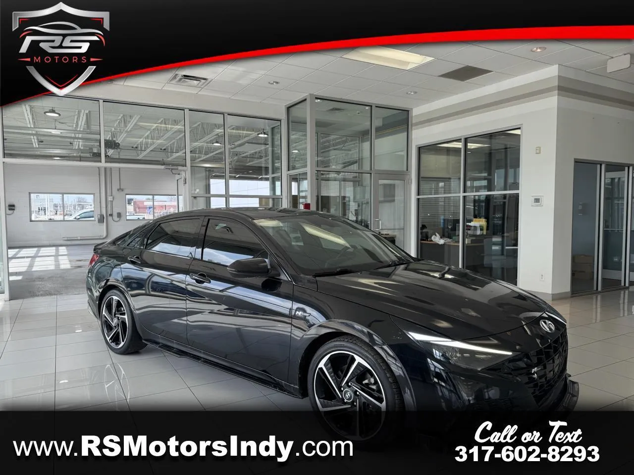 Black 2023 Hyundai Elantra N Line 7A for sale in Indianapolis, IN