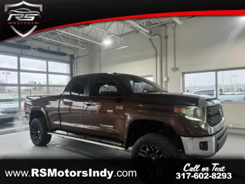 Brown 2017 Toyota Tundra SR5 5.7L FFV V8 Double Cab 2WD for sale in Indianapolis, IN