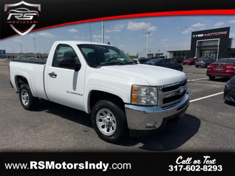 White 2009 Chevrolet Silverado 1500 Work Truck Long Box 2WD for sale in Indianapolis, IN