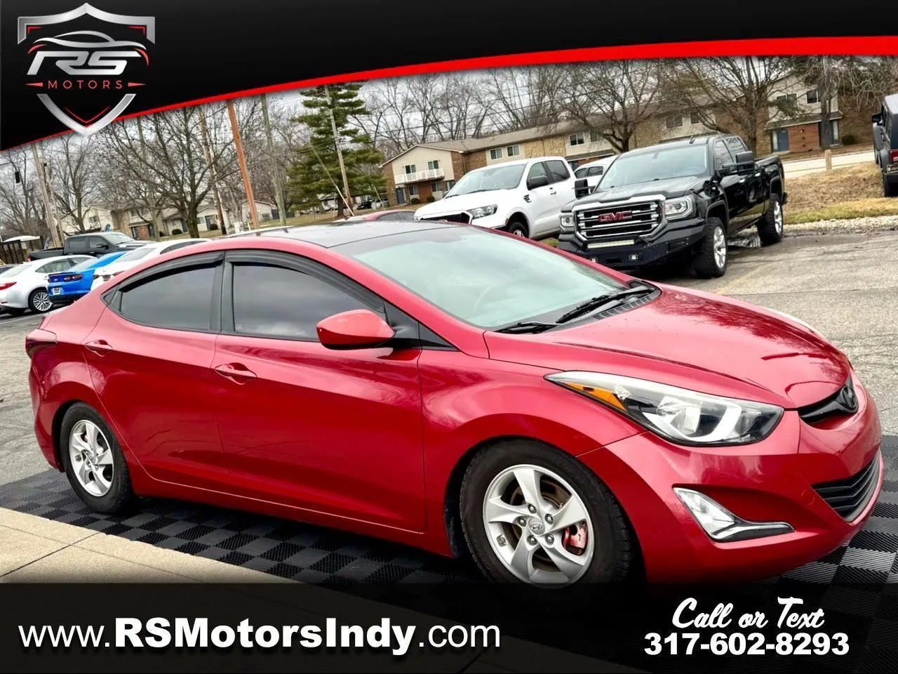 Red 2015 Hyundai Elantra SE 6AT for sale in Indianapolis, IN