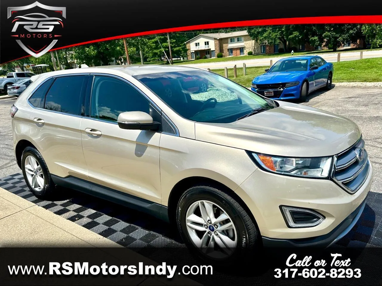 Gold 2018 Ford Edge SEL FWD for sale in Indianapolis, IN