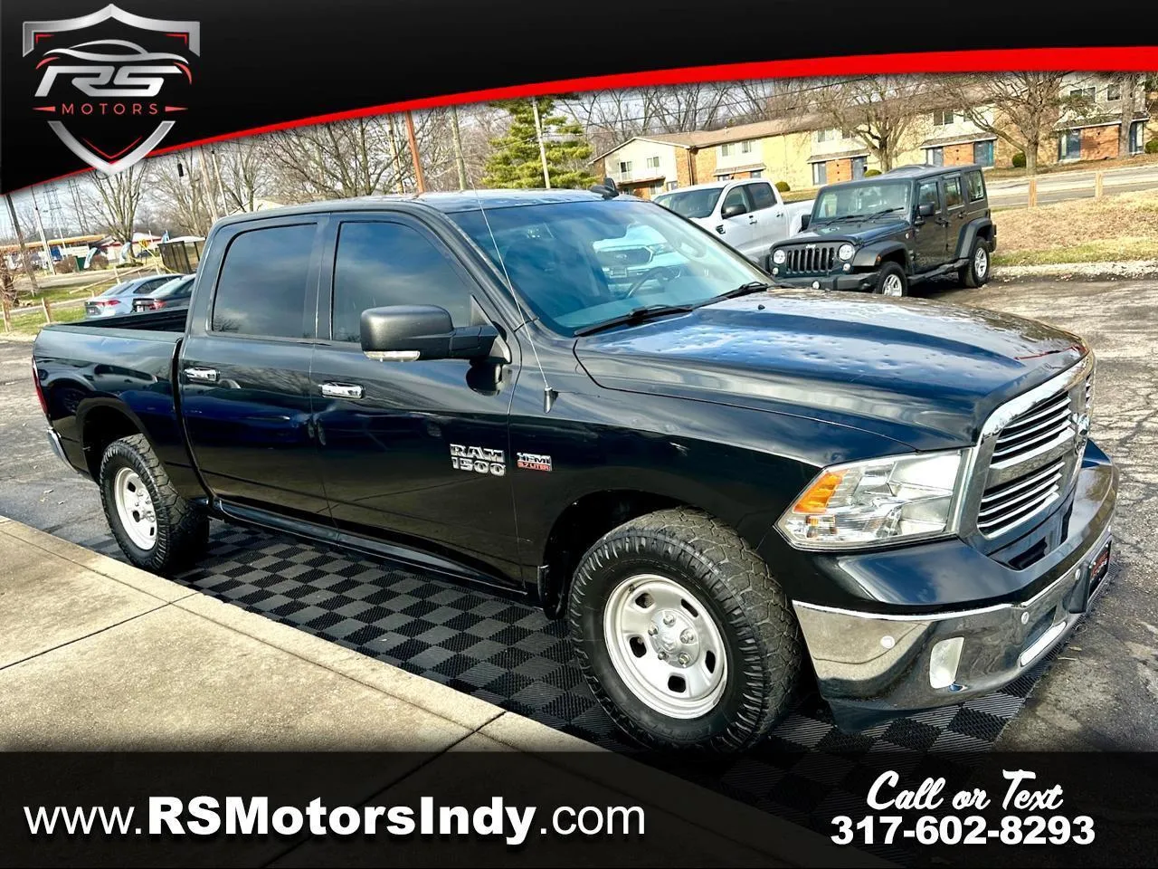 Black 2016 RAM 1500 SLT Crew Cab SWB 2WD for sale in Indianapolis, IN