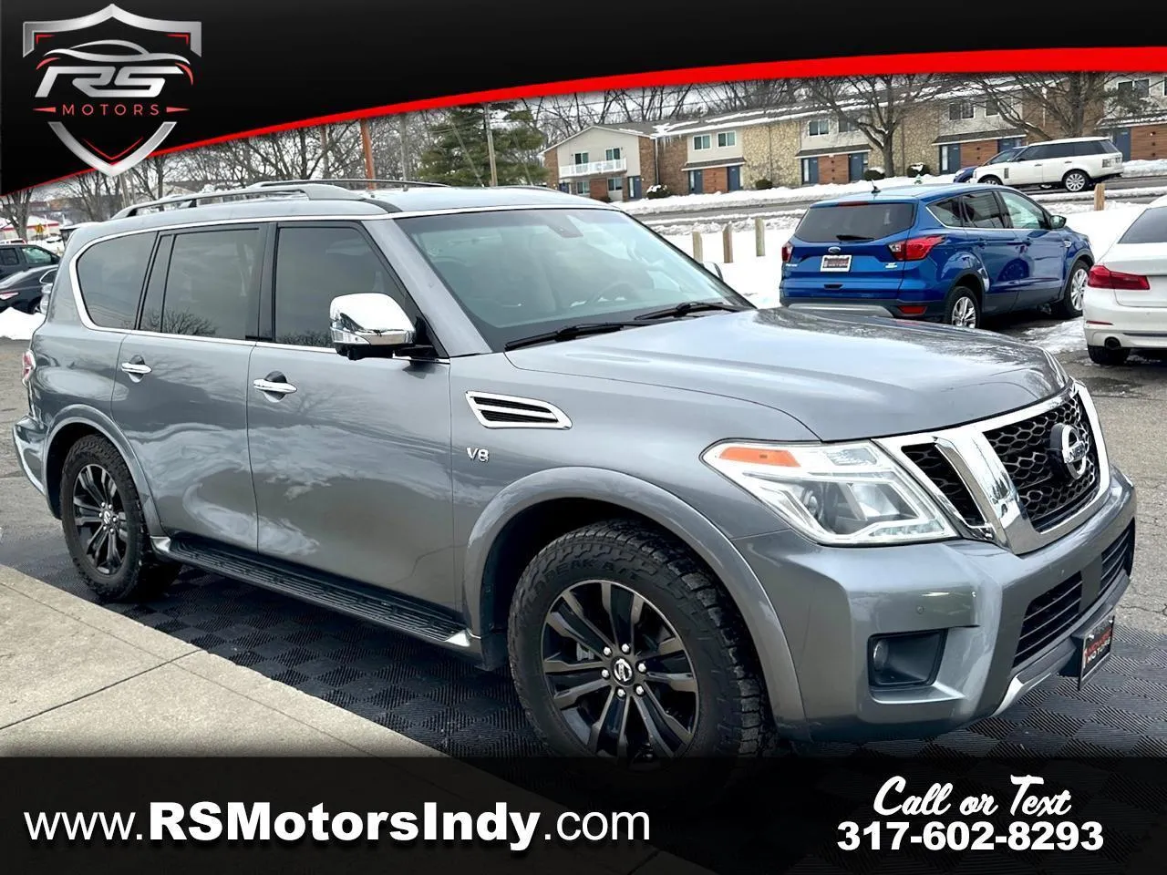 Gray 2017 Nissan Armada Platinum AWD for sale in Indianapolis, IN