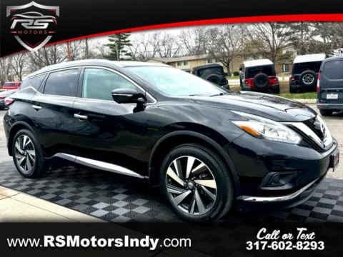 Black 2015 Nissan Murano Platinum AWD for sale in Indianapolis, IN