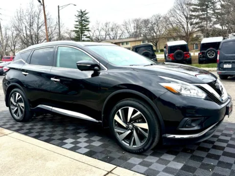 Black 2015 Nissan Murano Platinum AWD for sale in Indianapolis, IN