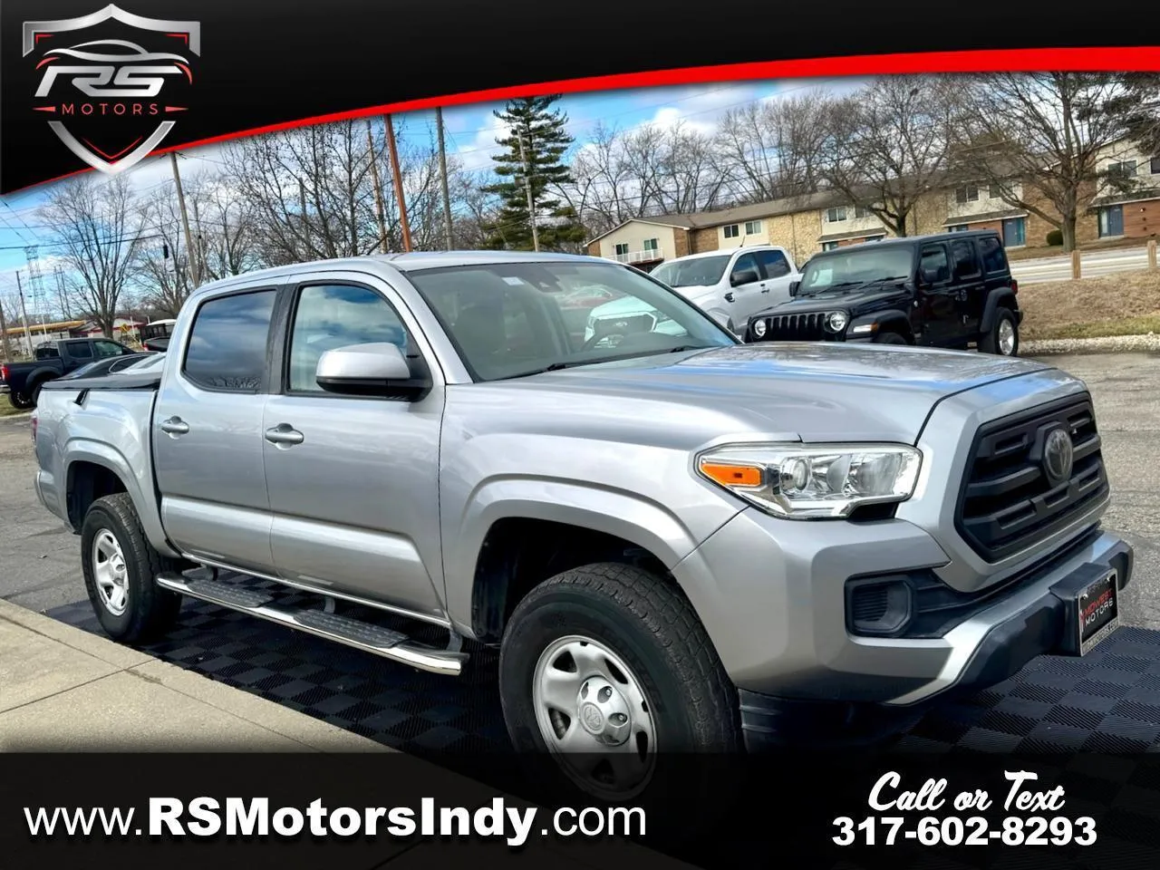 Silver 2019 Toyota Tacoma SR5 Double Cab Long Bed I4 6AT 2WD for sale in Indianapolis, IN