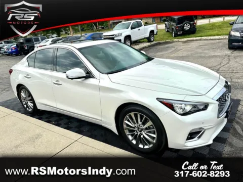 White 2024 Infiniti Q50 3.0t LUXE AWD for sale in Indianapolis, IN