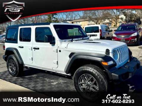 White 2025 Jeep Wrangler Sport for sale in Indianapolis, IN