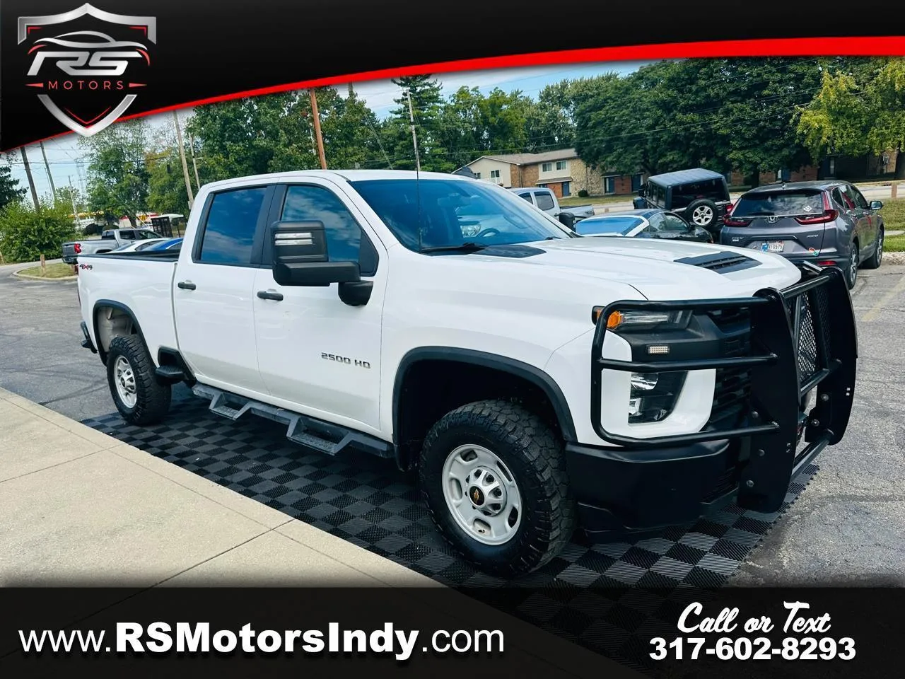 White 2023 Chevrolet Silverado 2500HD Work Truck Crew Cab Long Box 4WD for sale in Indianapolis, IN