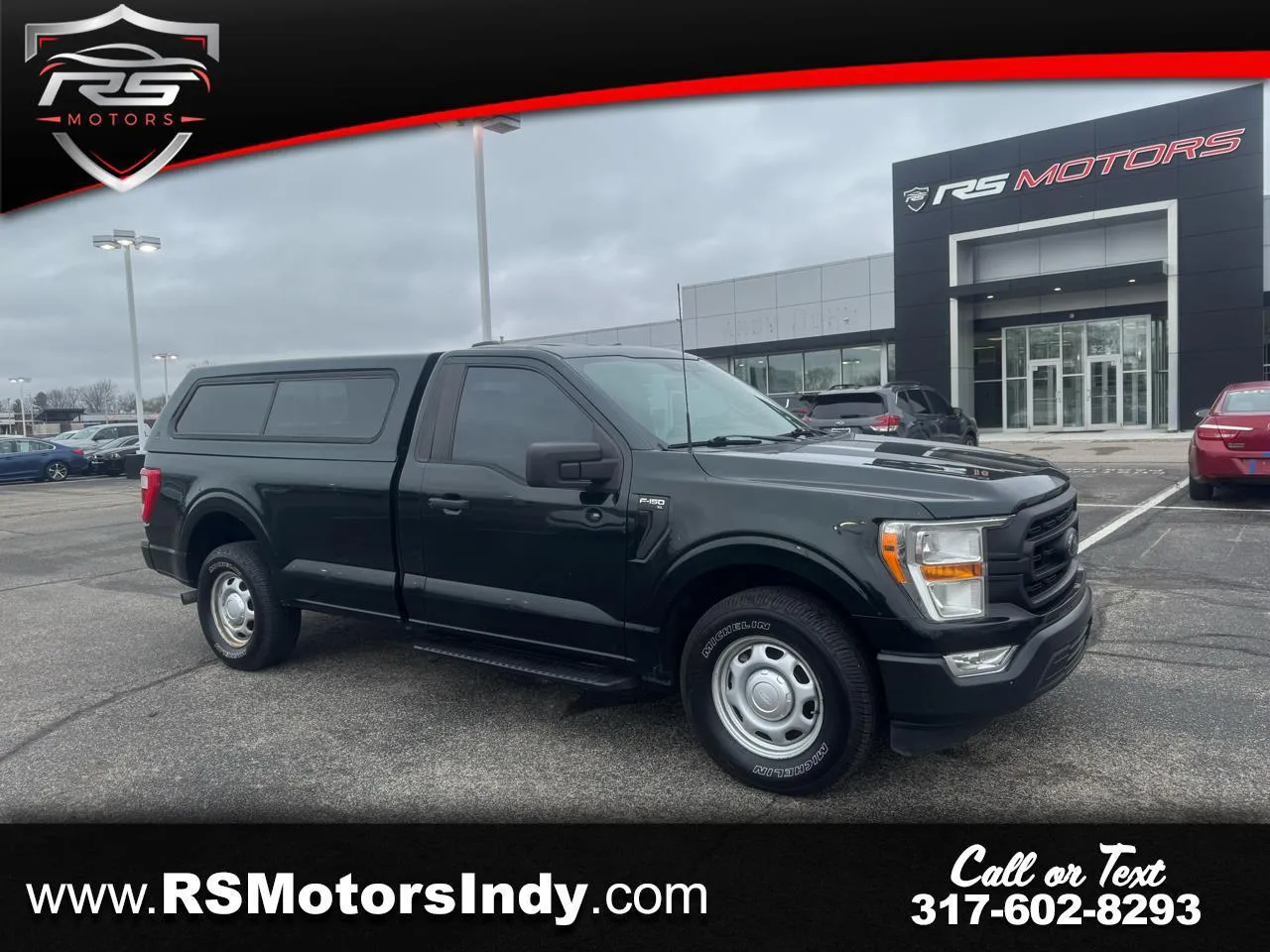 Black 2021 Ford F-150 XL 8-ft. Bed 2WD for sale in Indianapolis, IN