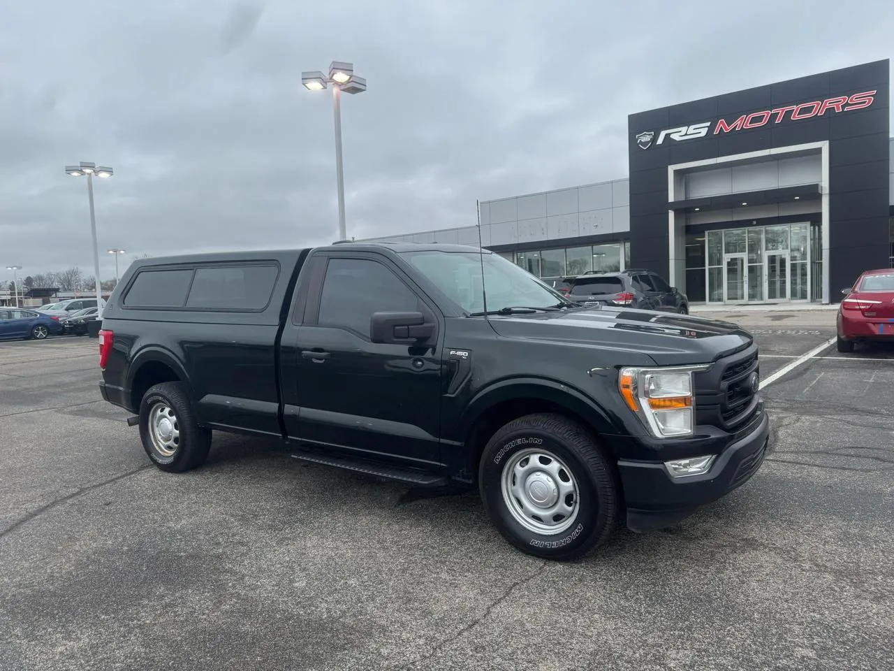 Black 2021 Ford F-150 XL 8-ft. Bed 2WD for sale in Indianapolis, IN