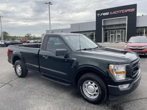 Black 2021 Ford F-150 XL 8-ft. Bed 2WD for sale in Indianapolis, IN