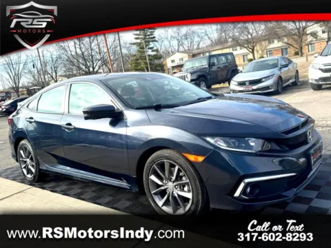Blue 2019 Honda Civic EX-T Sedan CVT for sale in Indianapolis, IN