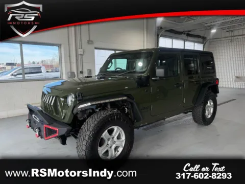 Green 2022 Jeep Wrangler Unlimited Sport (RHD) for sale in Indianapolis, IN