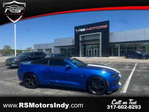 Blue 2016 Chevrolet Camaro 1LT Convertible for sale in Indianapolis, IN