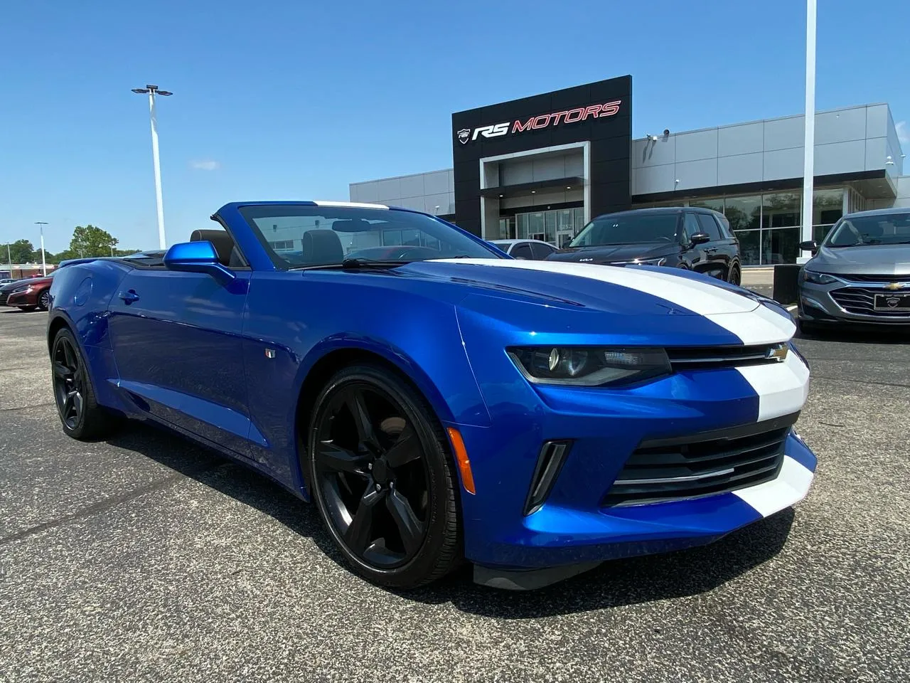 Blue 2016 Chevrolet Camaro 1LT Convertible for sale in Indianapolis, IN
