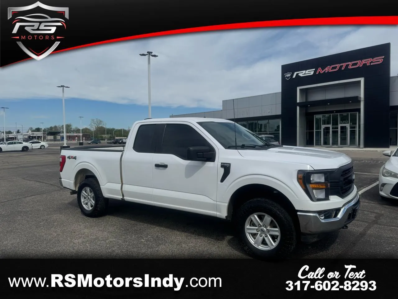 White 2023 Ford F-150 XL SuperCab 8-ft. Bed 4WD for sale in Indianapolis, IN