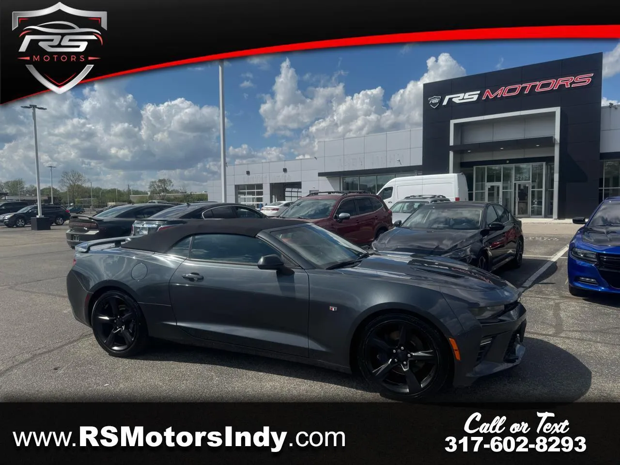 Gray 2018 Chevrolet Camaro 2SS Convertible 8A for sale in Indianapolis, IN