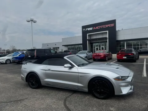 Silver 2019 Ford Mustang GT convertible for sale in Indianapolis, IN