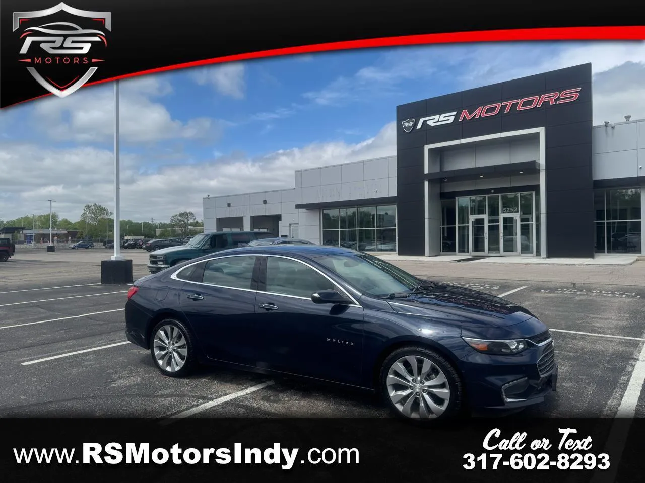 Blue 2018 Chevrolet Malibu Premier for sale in Indianapolis, IN