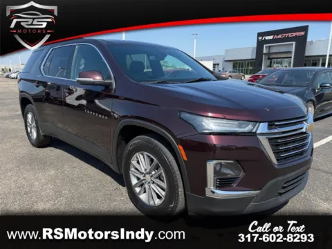 Red 2022 Chevrolet Traverse LT Cloth FWD for sale in Indianapolis, IN