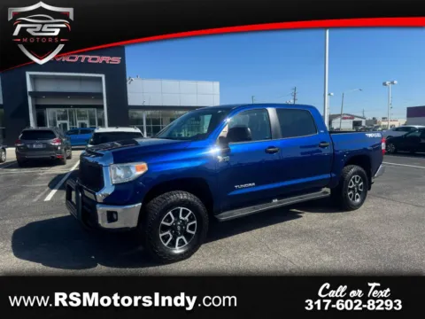 Blue 2015 Toyota Tundra SR5 5.7L V8 FFV CrewMax 4WD for sale in Indianapolis, IN